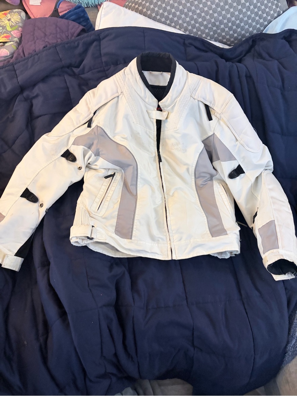 Women’s Light Gray Performance Motorcycle Jacket